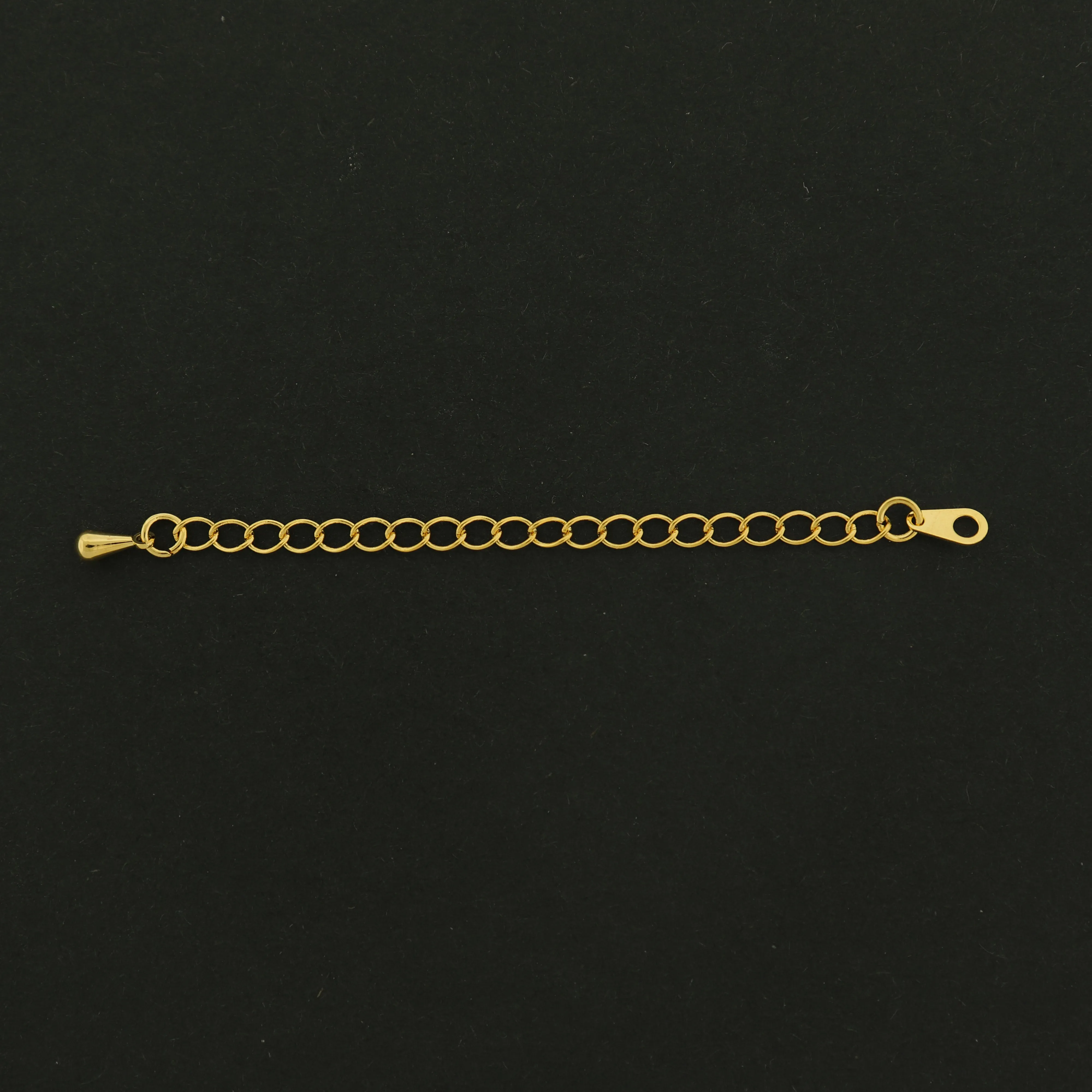 14k Gold Extender Chain - 4 Extenders - 78mm - 14k Gold Plated Copper - GLD657