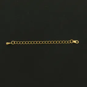 14k Gold Extender Chain - 4 Extenders - 78mm - 14k Gold Plated Copper - GLD657