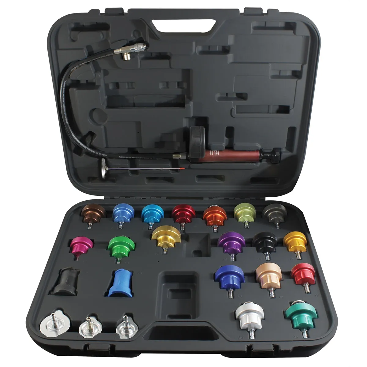 25 Piece Cooling System Pressure Test Kit