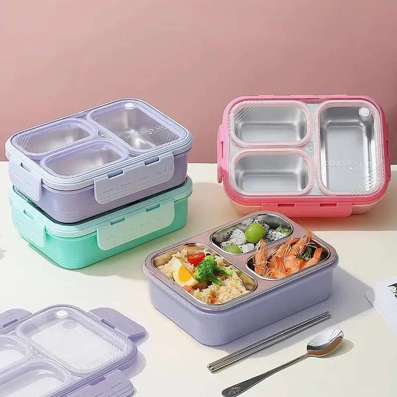 3-Compartment Bento Lunch Box (620ml)