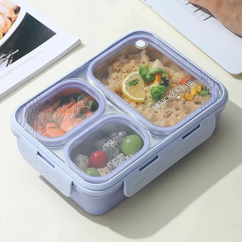 3-Compartment Bento Lunch Box (620ml)