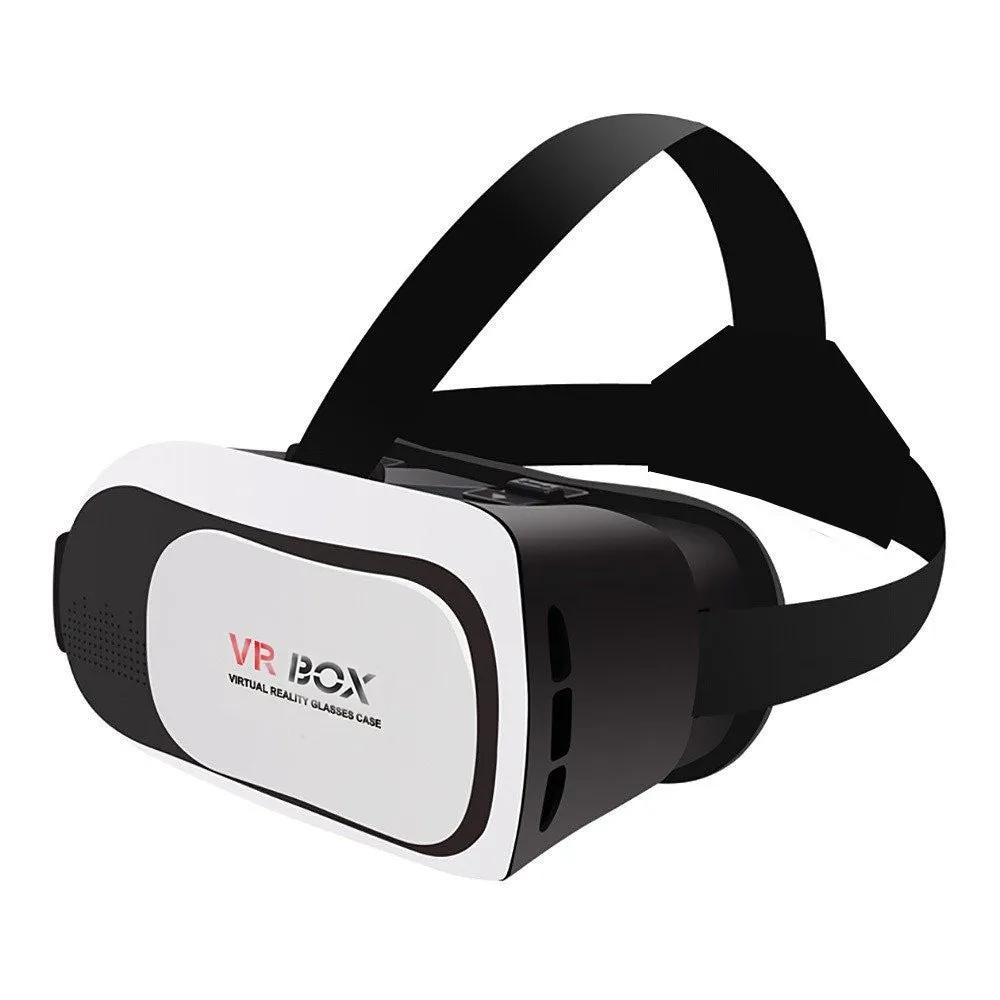 3D VR BOX Virtual Reality Headset Glasses Anti-Radiation Adjustable Screen Headband Latest VR Box for All Android & Iphone for Movies, Gaming Etc