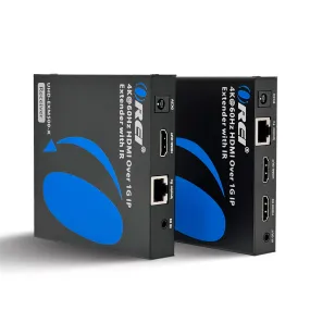 4K HDMI Extender Over Cat6/7 Cable Upto 500 Ft - - IR & RS-232 (UHD-EXM500-K)