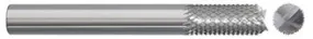 784-001070: 1/4 in. Dia., 1 in. Length Of Cut, 3 in. Overall Length Carbide Router Mill; Diamond Cut, Style F- Fish Tail End, BRIGHT, USA