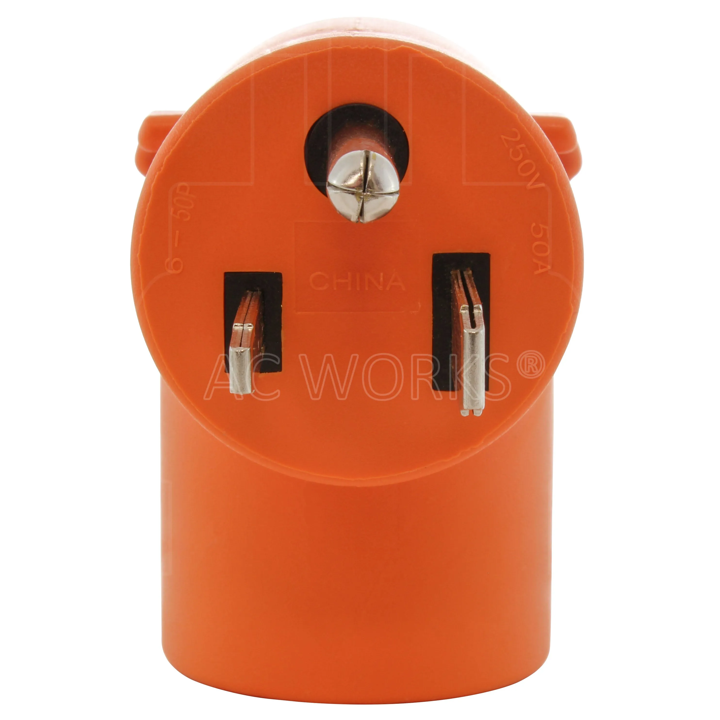 AC WORKS® [AD650L630] Welder 6-50P Plug to L6-30R 3-Prong 30 Amp 250 Volt Locking Female Adapter