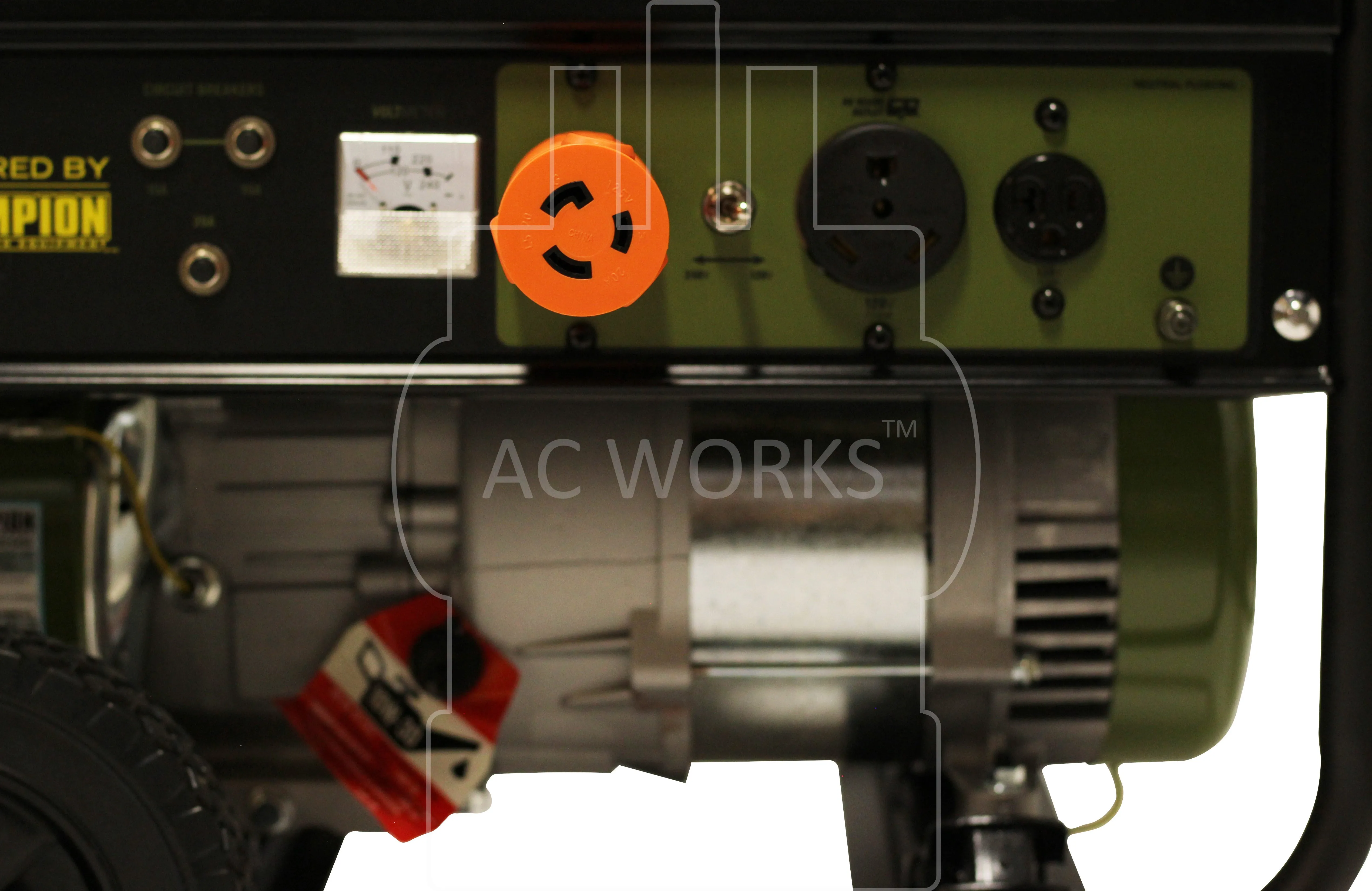 AC WORKS® [ADL530L520] Locking Adapter L5-30P 30A 125V Locking Plug - L5-20R 20Amp 3-Prong Connector