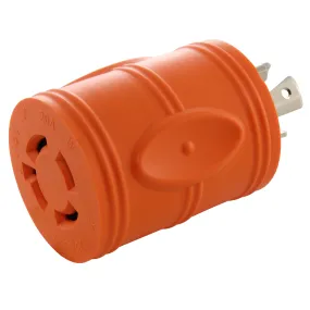 AC WORKS® [ADL620L1420] Adapter L6-20P 20A 250V Locking Plug to 4-Prong 20A L14-20R Connector