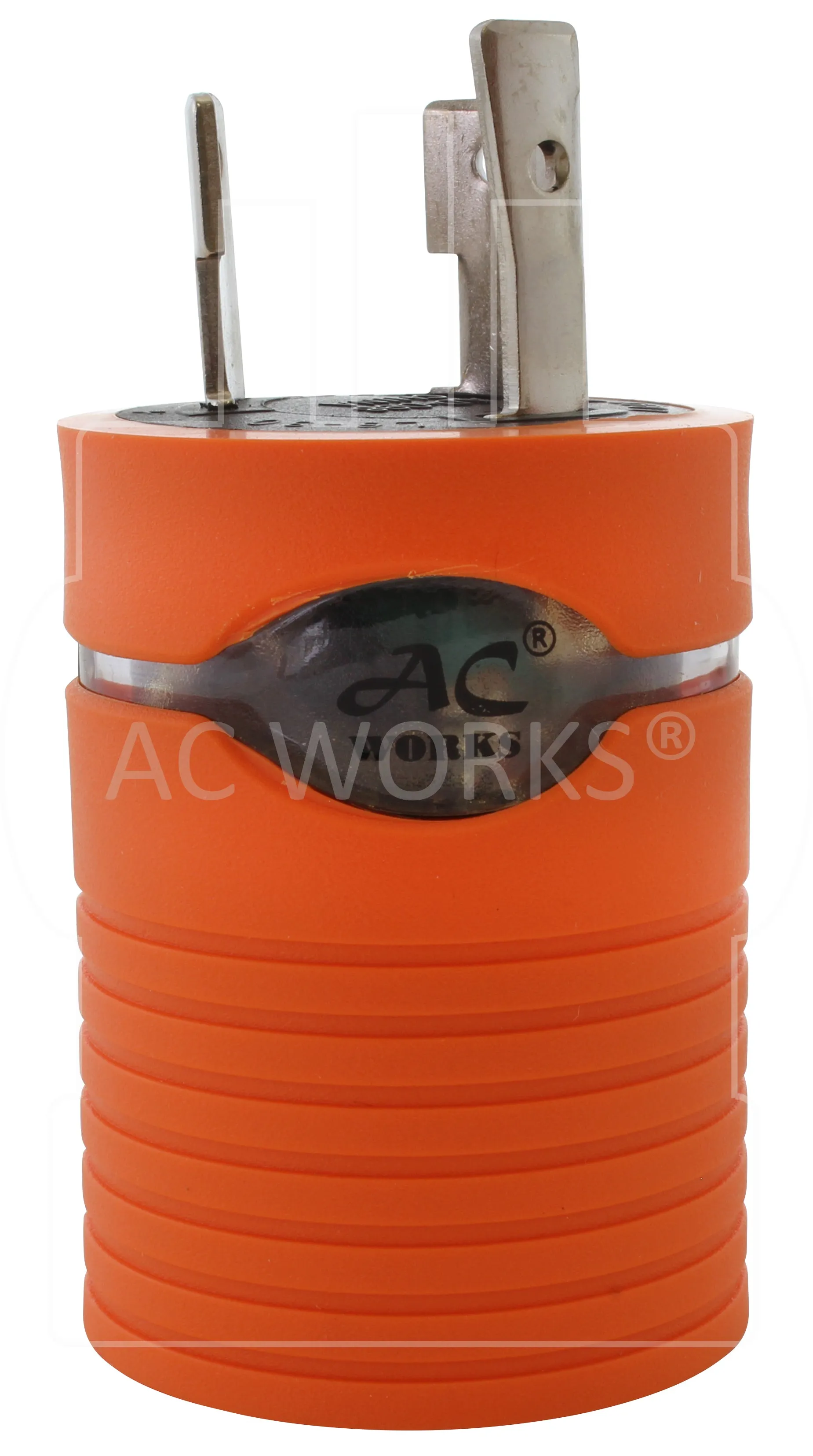 AC WORKS® [ADL630L1430] Locking Adapter L6-30P 30A 250V Locking Plug to 4-Prong 30A L14-30R