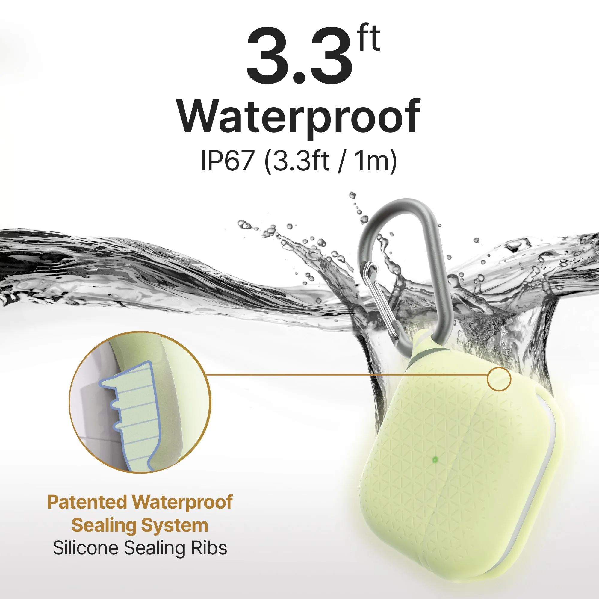 AirPods (Gen 3) - Waterproof Case   Carabiner