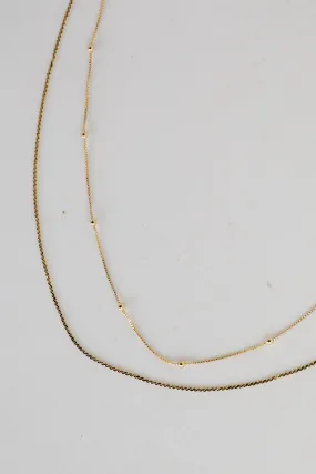 Alina Gold Layered Chain Necklace