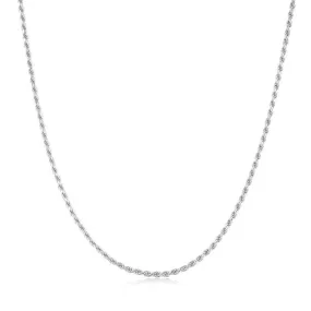 Ania Haie Silver Rope Twist Chain Necklace