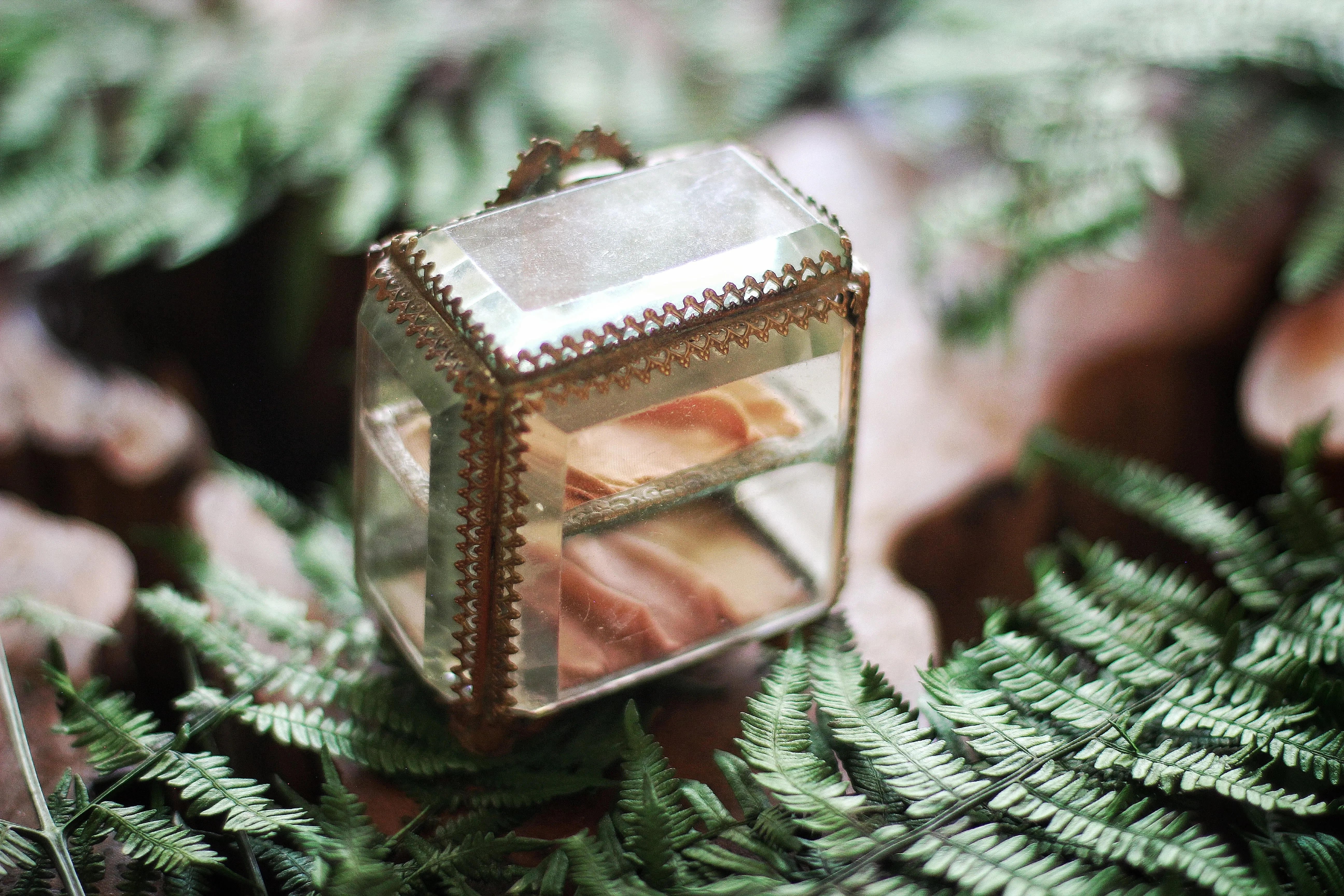 Antique French Victorian Two Stories Jewelry Box