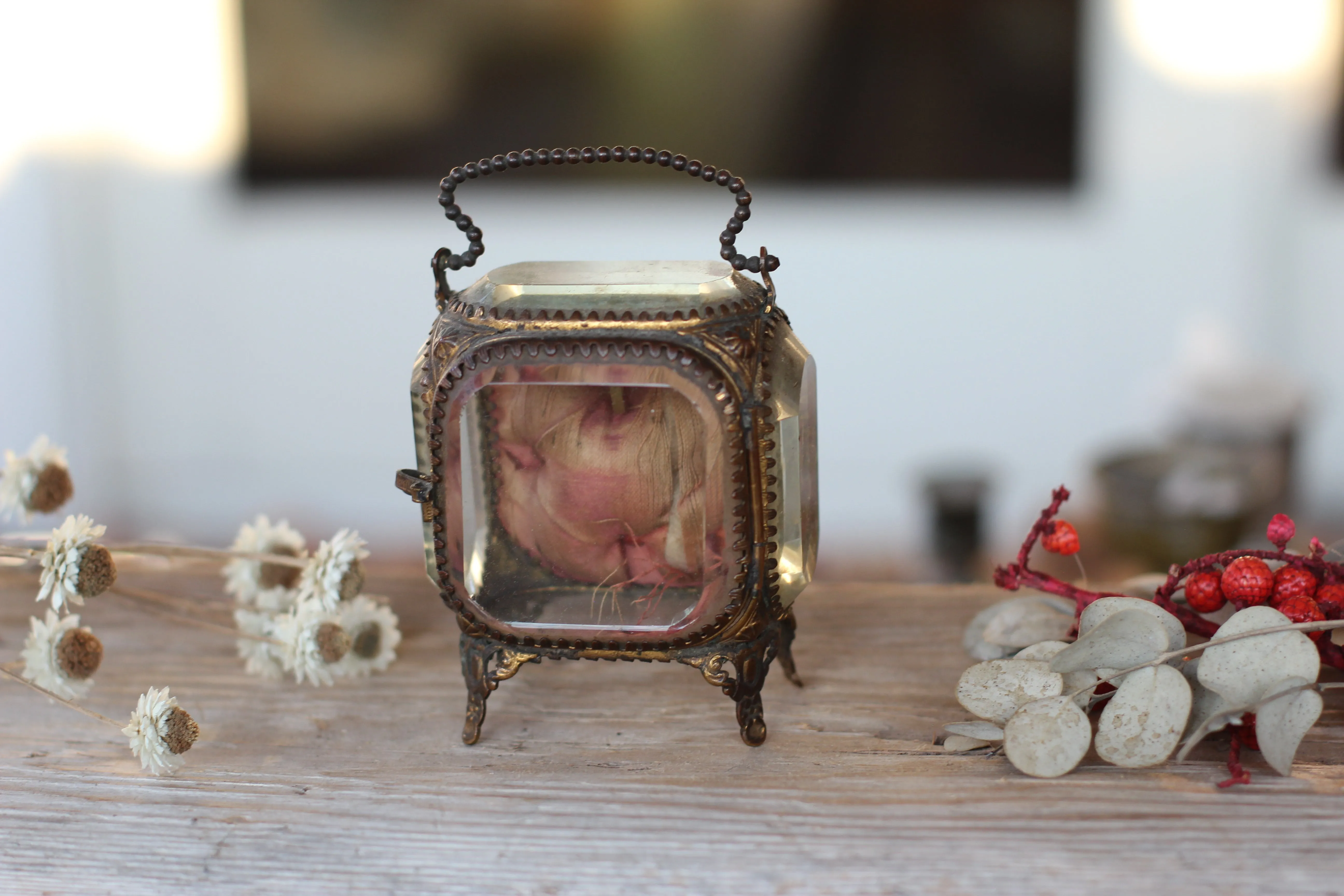 Antique French Victorian Watch display case