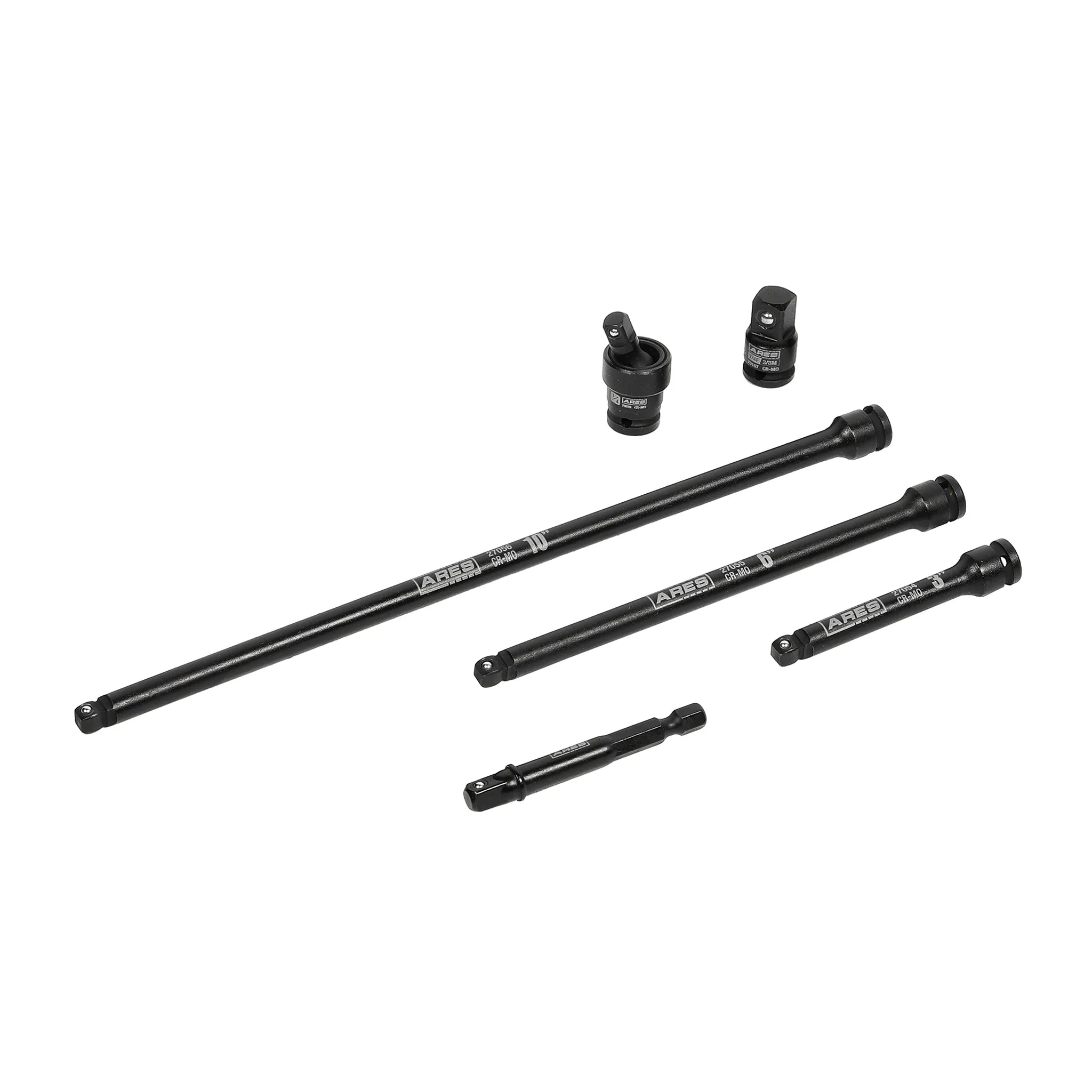 ARES 27075 - 6-Piece 1/4-Inch Drive Impact Socket Accessories Set