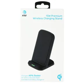 AT&T (15W) Wireless Qi Charging Stand (12V/1.5A) - Black