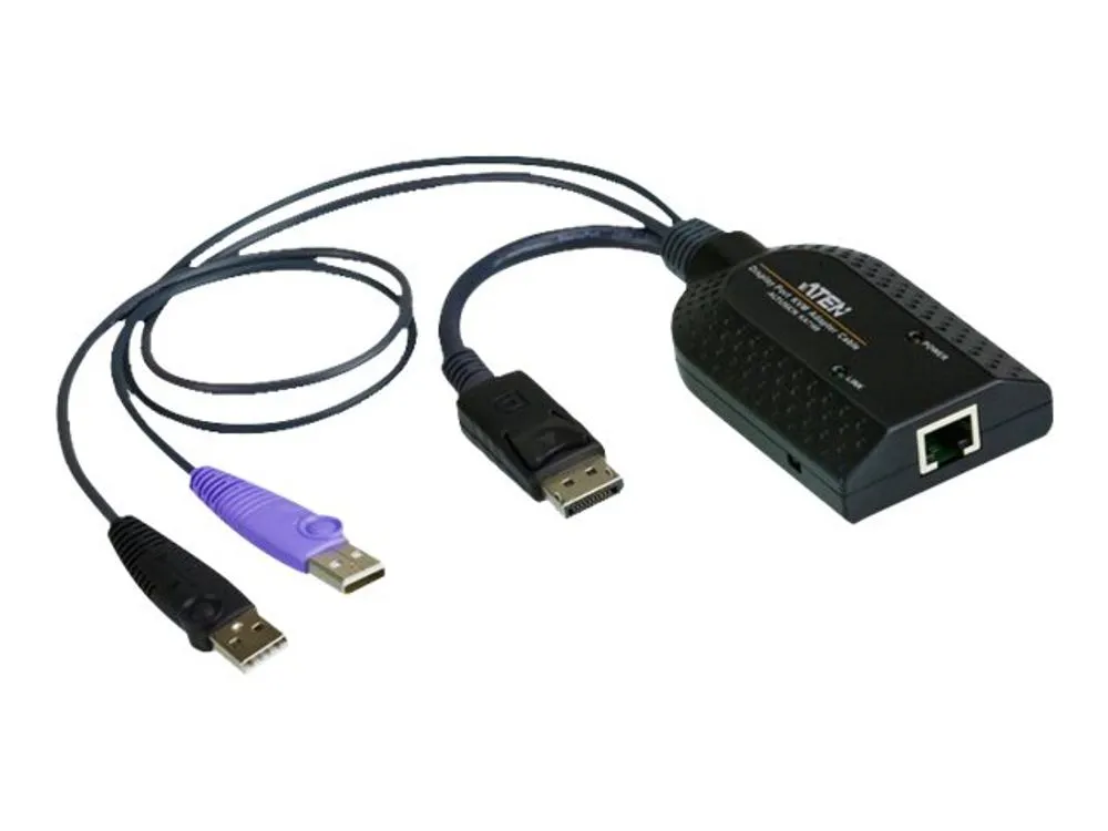 Aten Displayport And Usb Kvm Adapter Cable With Smart-Card Reader Ka7169