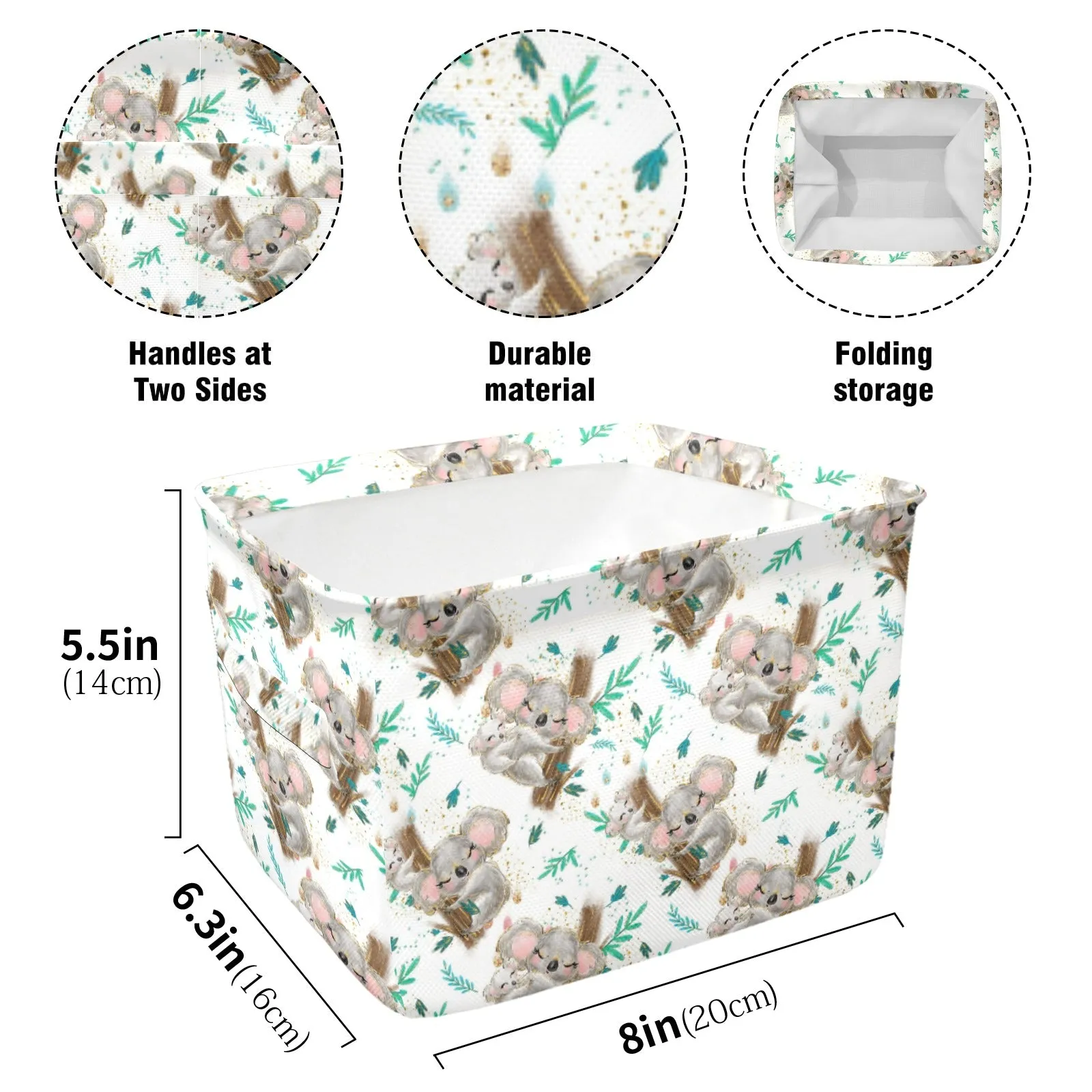 Australian Animals Koala Fabric Storage Basket