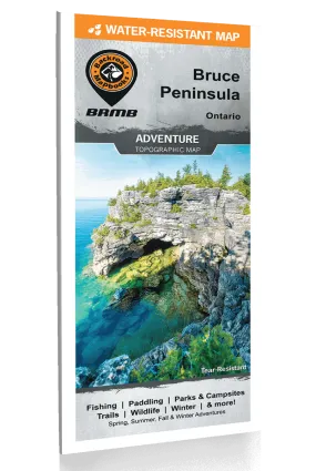 Backroad Mapbooks Bruce Peninsula Tear-Resistant Topographic Map