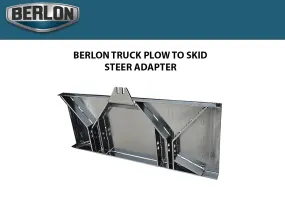 BERLON Truck Plow to Skid Steer adapter