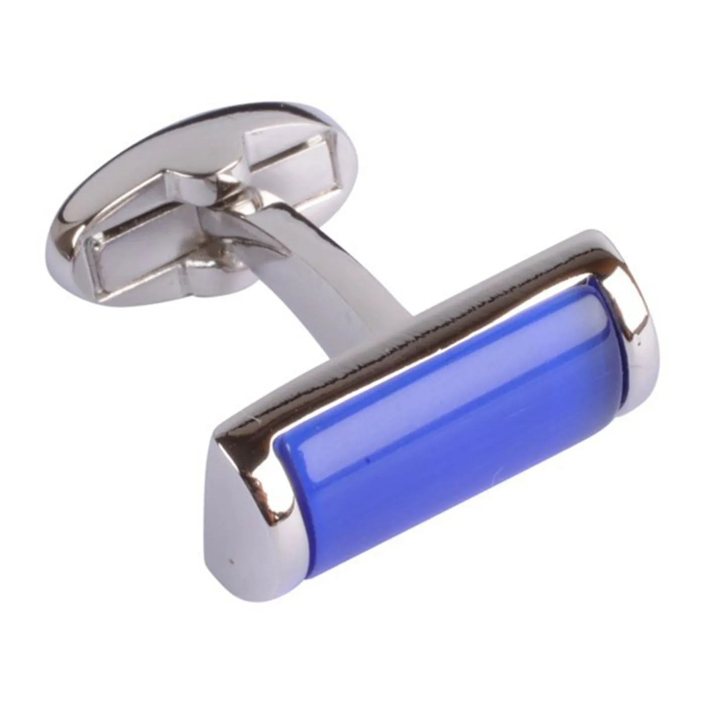 Blue Rectangle Fashion Cufflinks