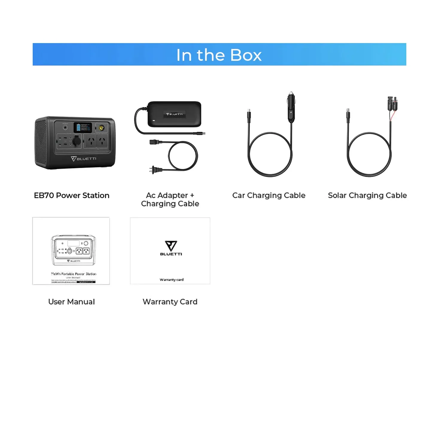 Bluetti Eb70 Portable Power Station | 1000 W (1400 W Surge) 716 Wh