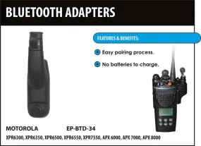 BlueWi BTD-34EC Bluetooth Wireless Adapter fits Motorola APX