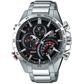 Casio Men's Chronograph Watch - Edifice Alarm Black Dial Quartz Bracelet | EQB501XD-1A