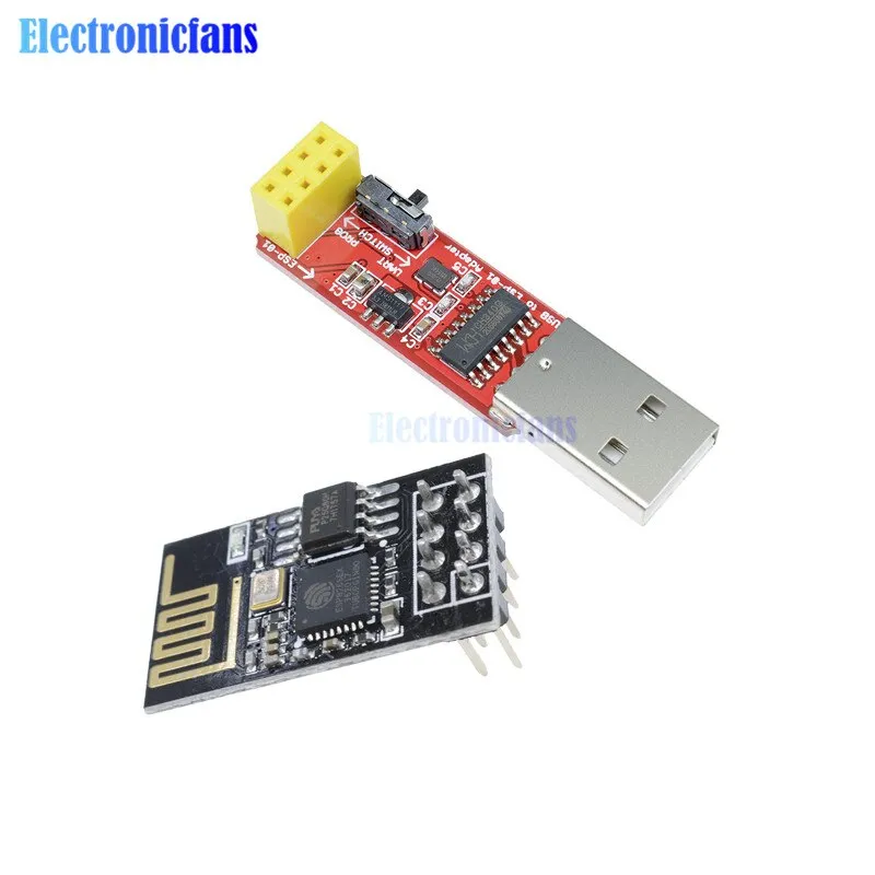 CH340 USB to ESP8266 Serial ESP-01 ESP-01S ESP01 ESP01S Wireless Wifi Developent Board Module for Arduino Programmer Adapter