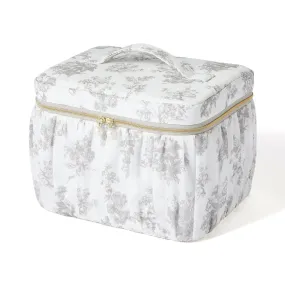 Classic Flower Vanity Pouch Large Beige