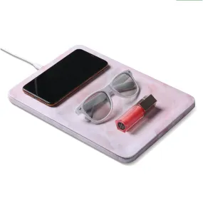 Cracked Marble Wireless Charging Organizer