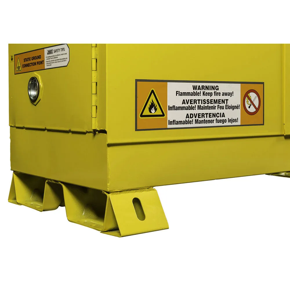 Crescent Jobox 1-758640 60 Gallon Flammable Manual Close Safety Cabinet - Yellow