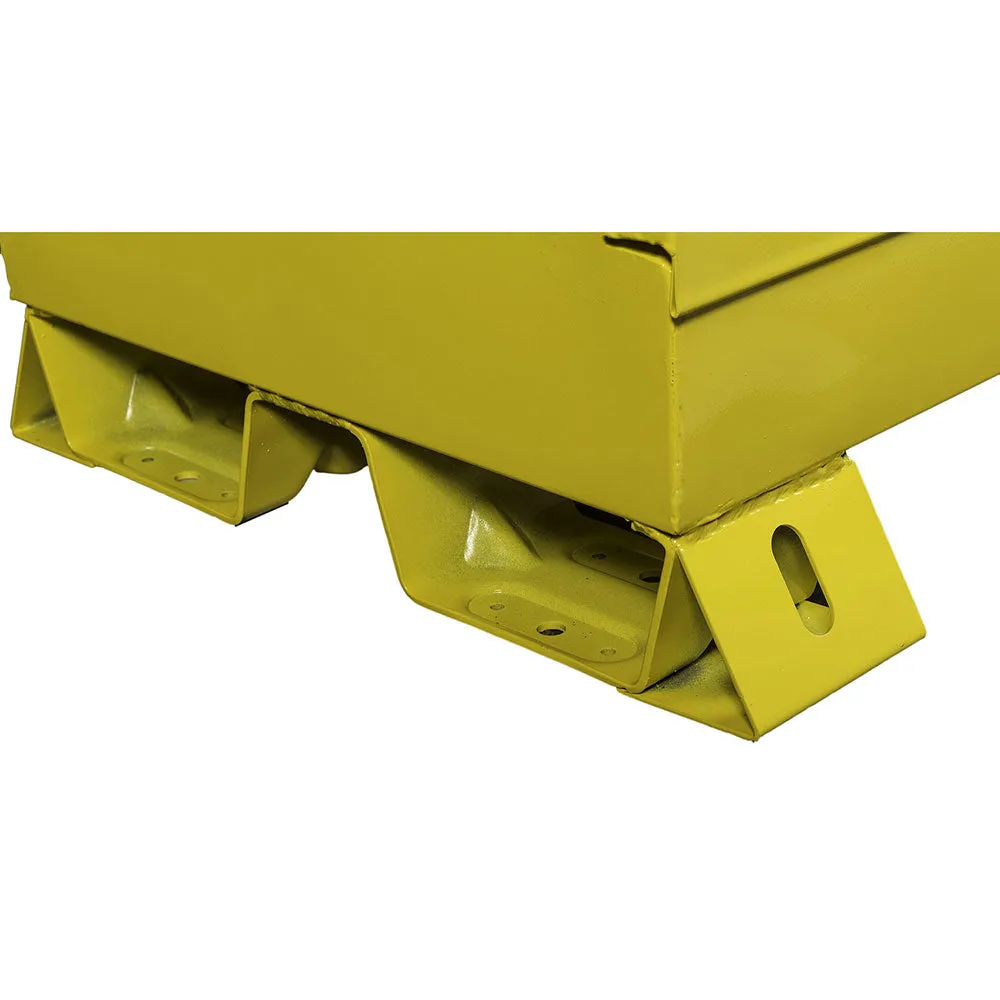 Crescent Jobox 1-758640 60 Gallon Flammable Manual Close Safety Cabinet - Yellow