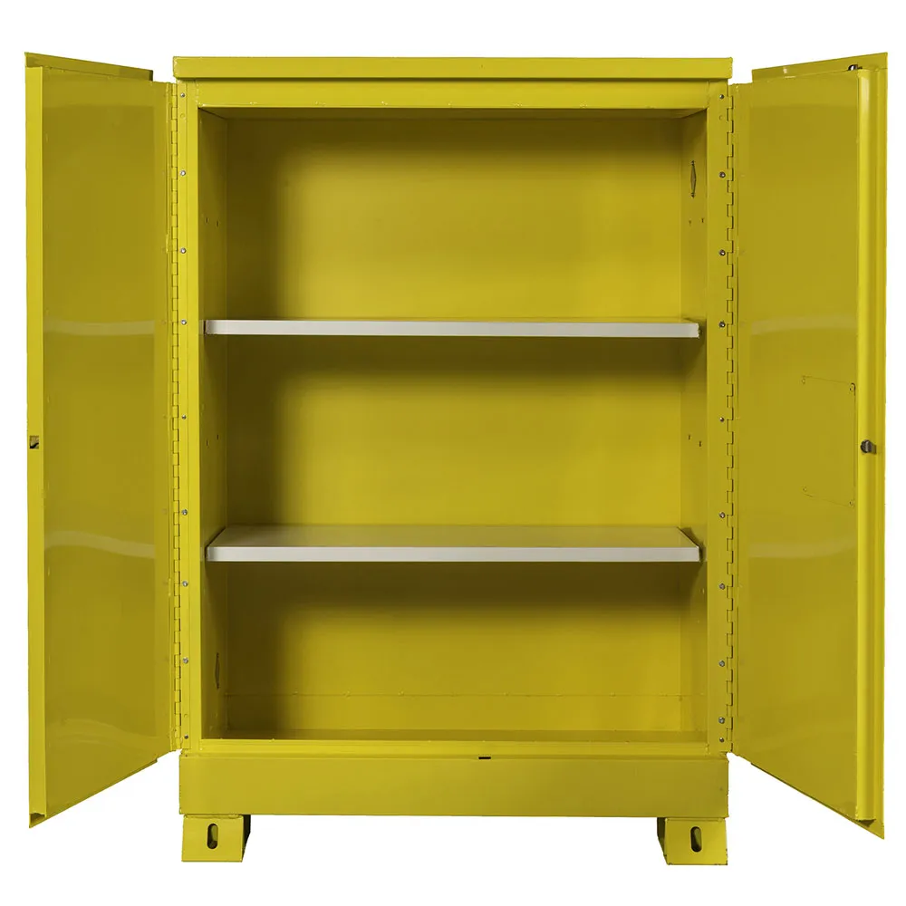 Crescent Jobox 1-758640 60 Gallon Flammable Manual Close Safety Cabinet - Yellow