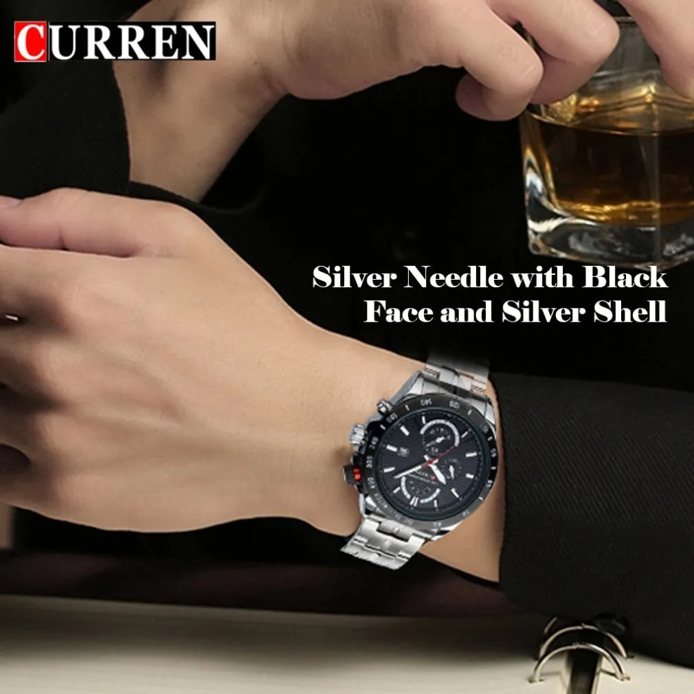 Curren Steel Chronograph sports quartz watch