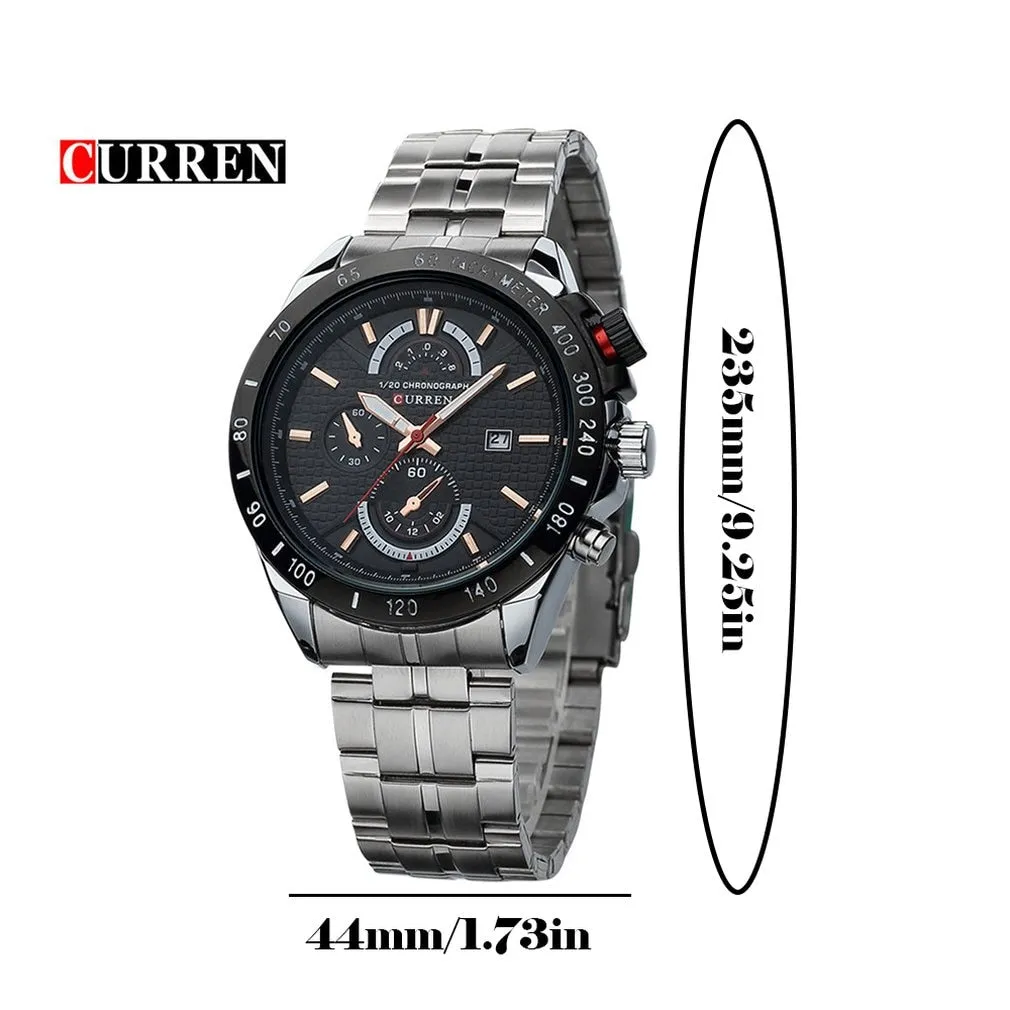 Curren Steel Chronograph sports quartz watch