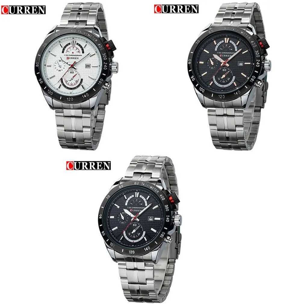 Curren Steel Chronograph sports quartz watch