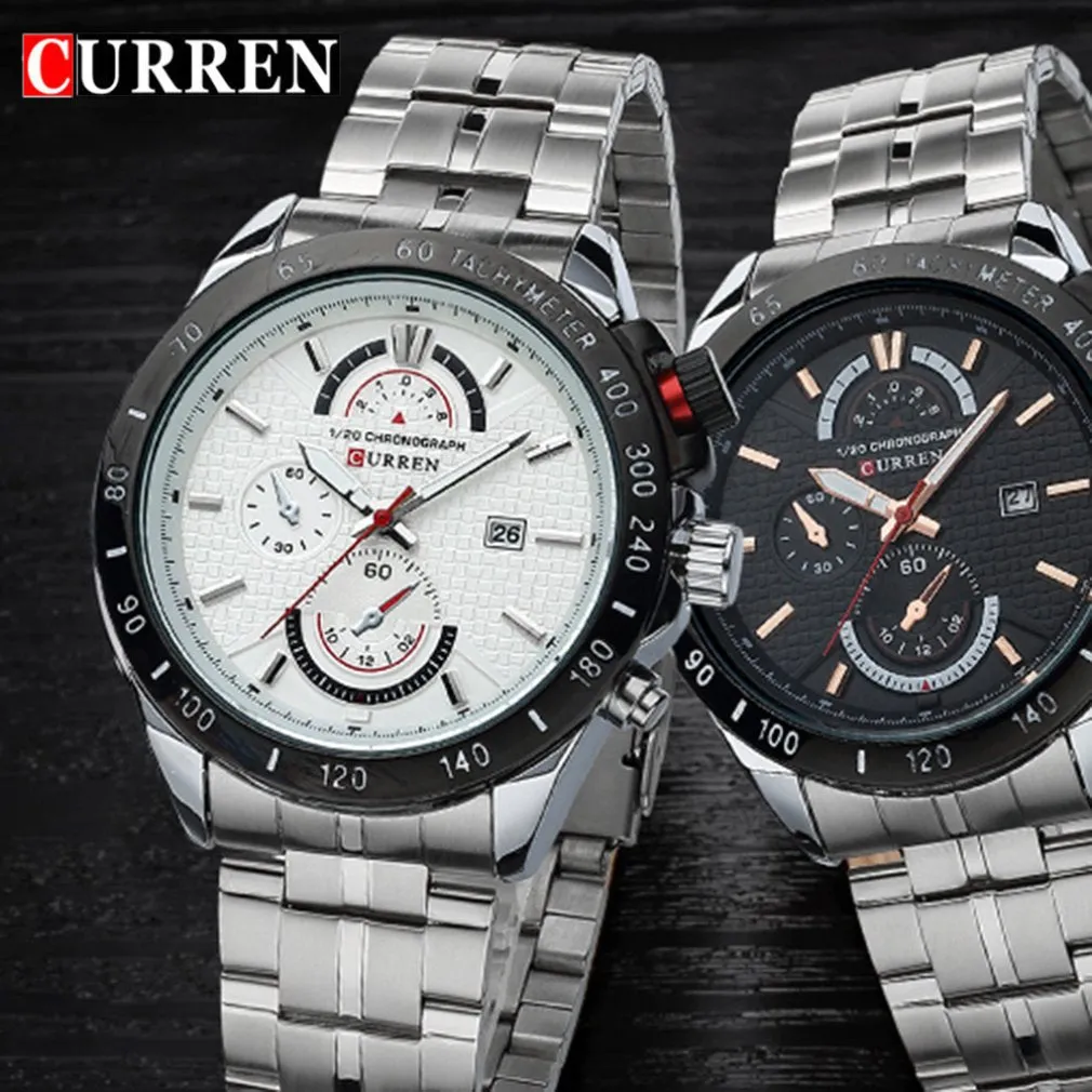 Curren Steel Chronograph sports quartz watch