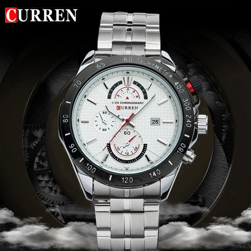 Curren Steel Chronograph sports quartz watch