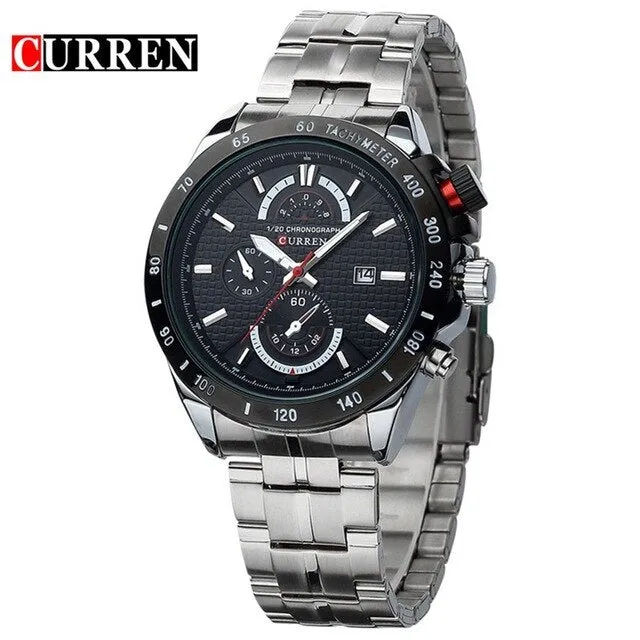 Curren Steel Chronograph sports quartz watch