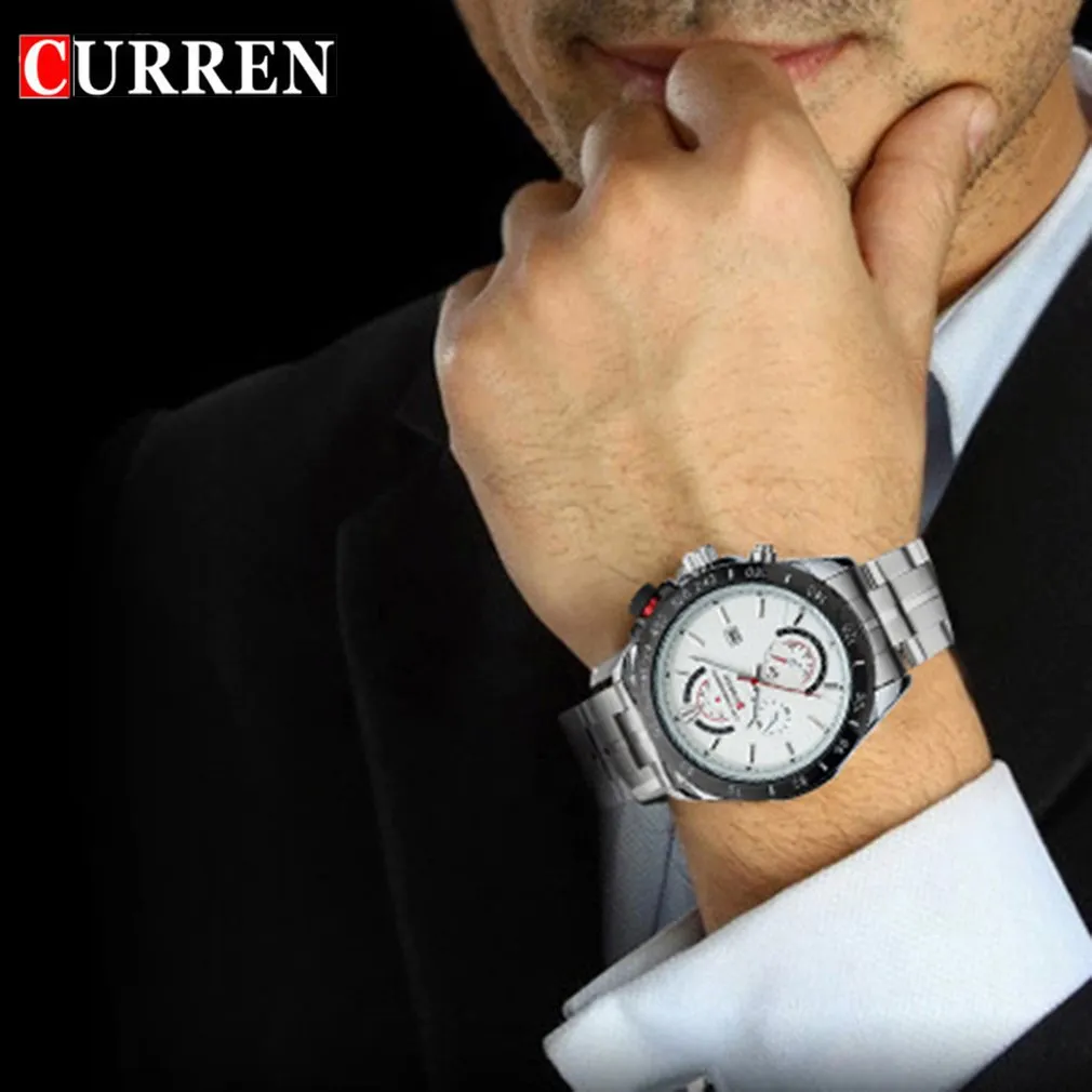 Curren Steel Chronograph sports quartz watch