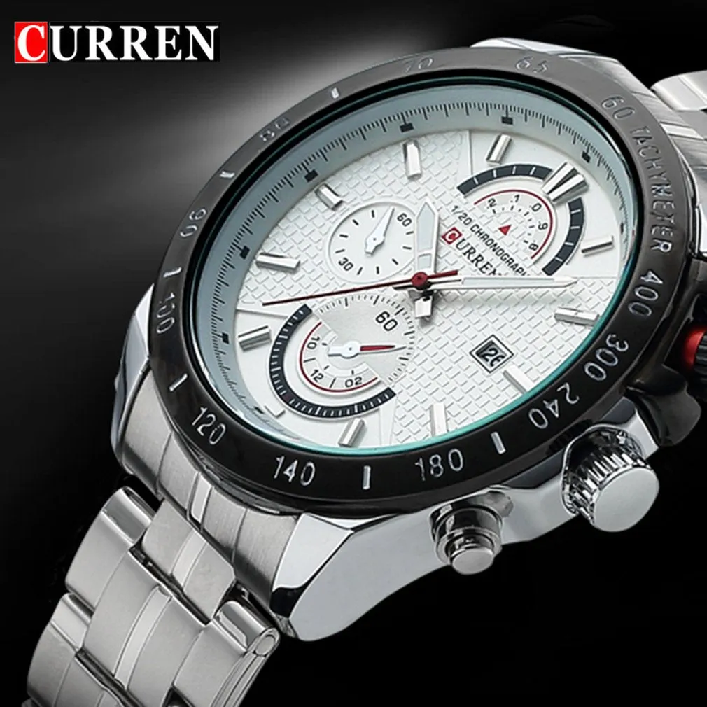 Curren Steel Chronograph sports quartz watch