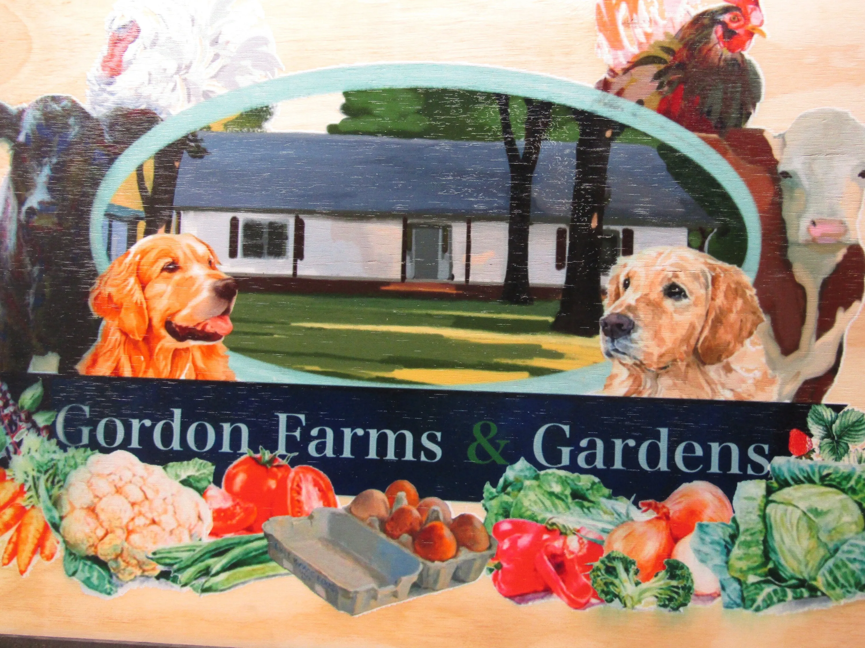 Custom Wood Sign Uvprinted Image Raised off Backer Framed Farm Home Garden Ranch Animals Detailed Handmade Wood Floral Your Image Logo Large