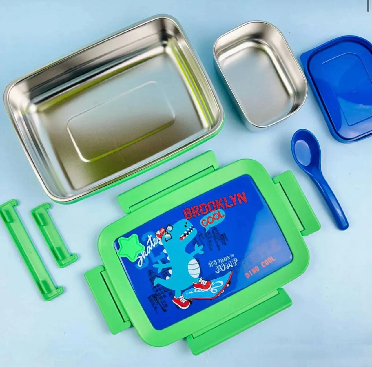 Cute Steel Lunchbox  - Big Lunch