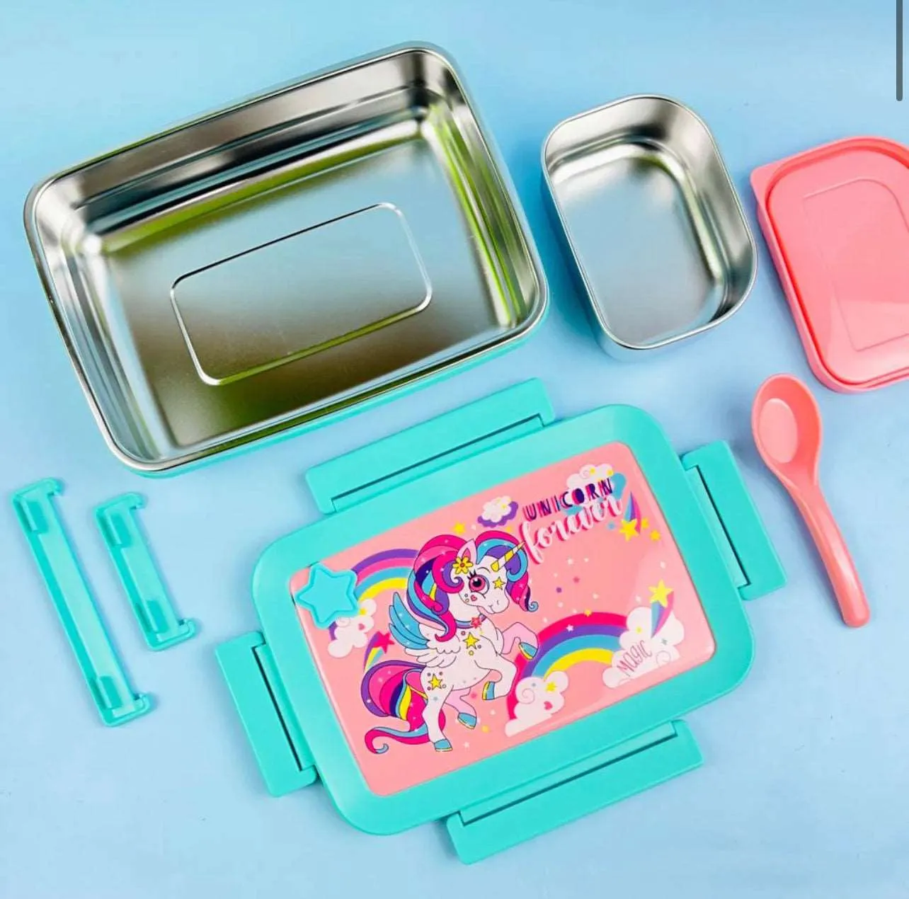 Cute Steel Lunchbox  - Big Lunch