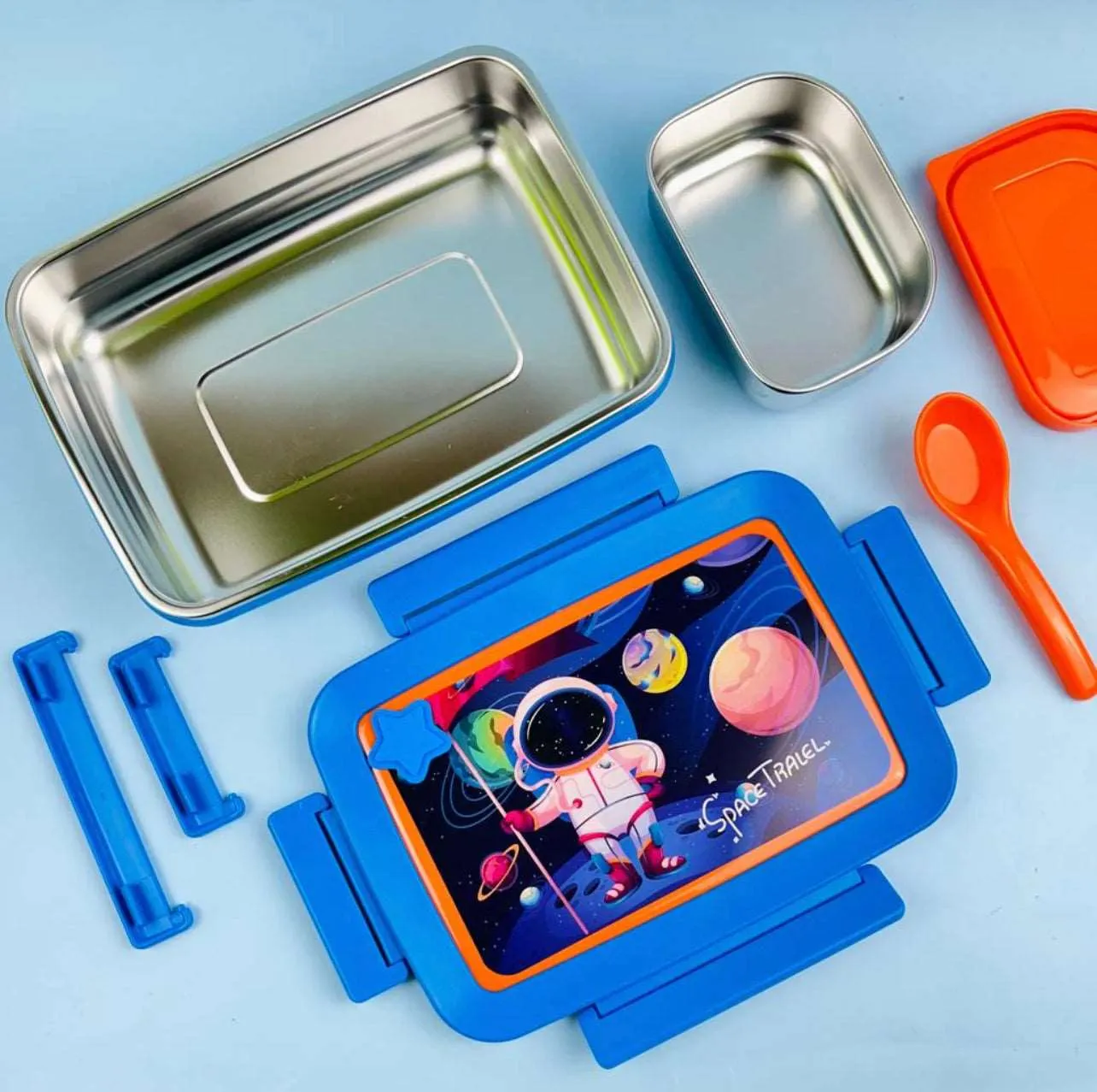 Cute Steel Lunchbox  - Big Lunch