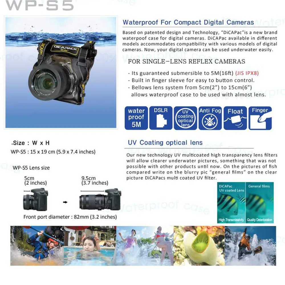 DiCAPac WP-S5 Waterproof Case for Small DSLR Cameras