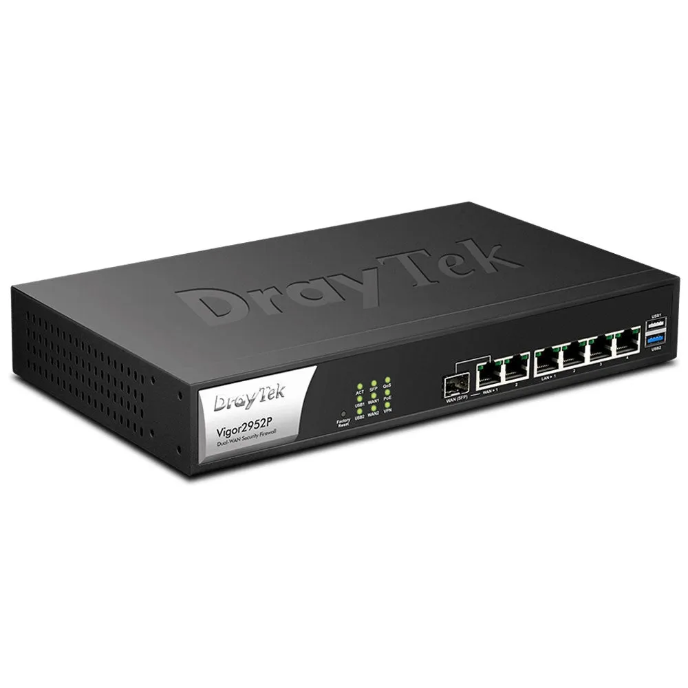 DrayTek Vigor2952p Dual-WAN Gigabit Firewall PoE  Wired Router