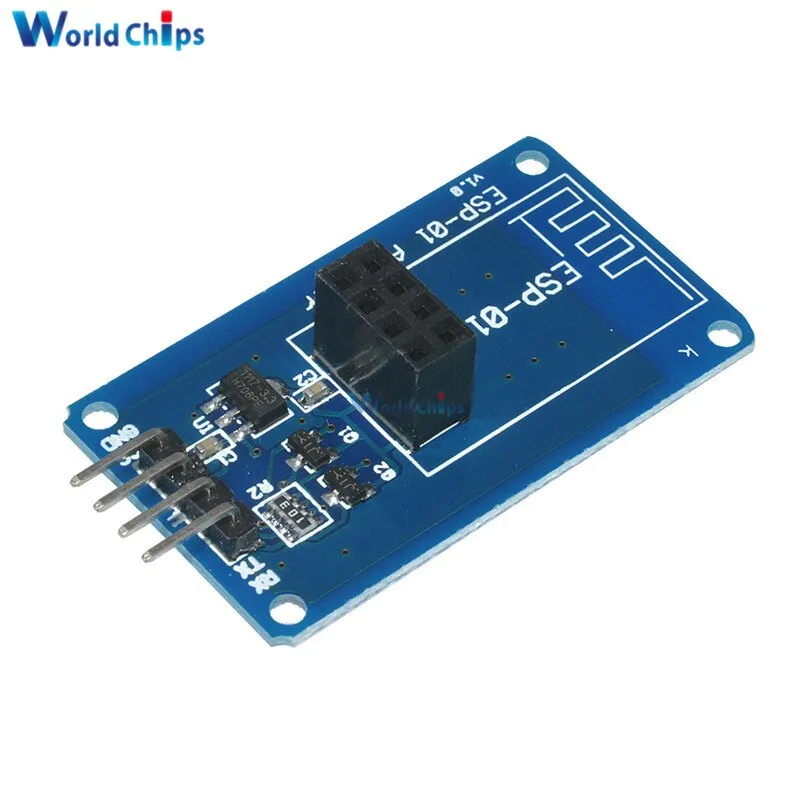 ESP8266 ESP-01 ESP01 ESP-01S Serial WiFi Wireless Adapter Module 3.3V 5V Serial Board For Arduino UNO R3 Microcontroller One