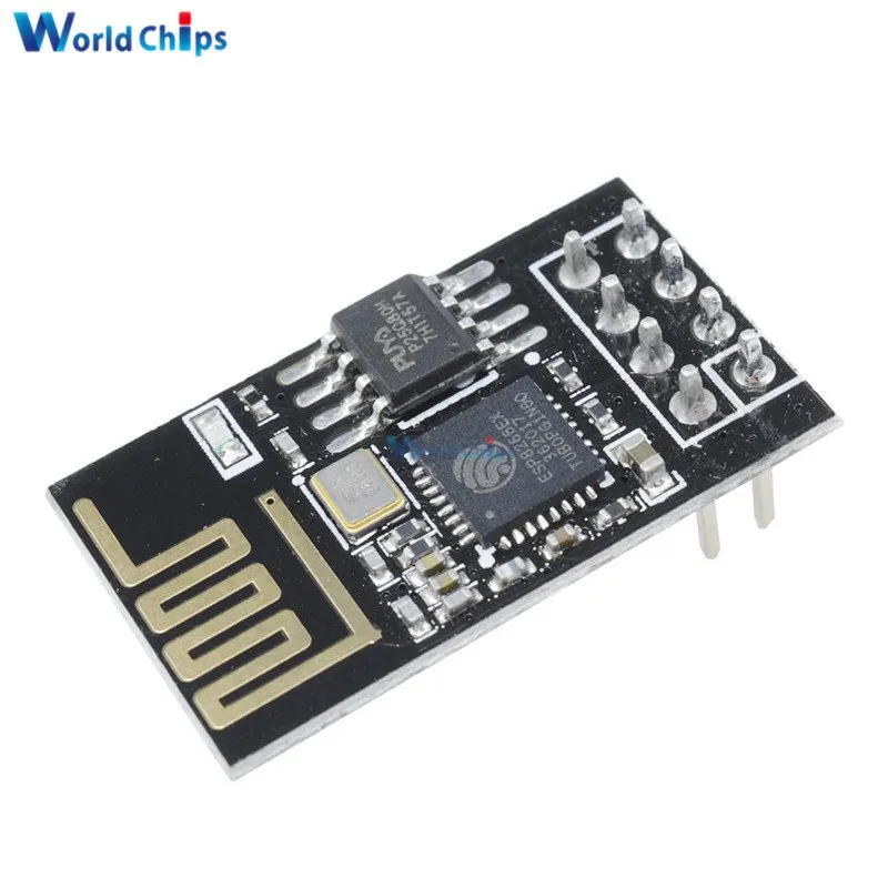 ESP8266 ESP-01 ESP01 ESP-01S Serial WiFi Wireless Adapter Module 3.3V 5V Serial Board For Arduino UNO R3 Microcontroller One