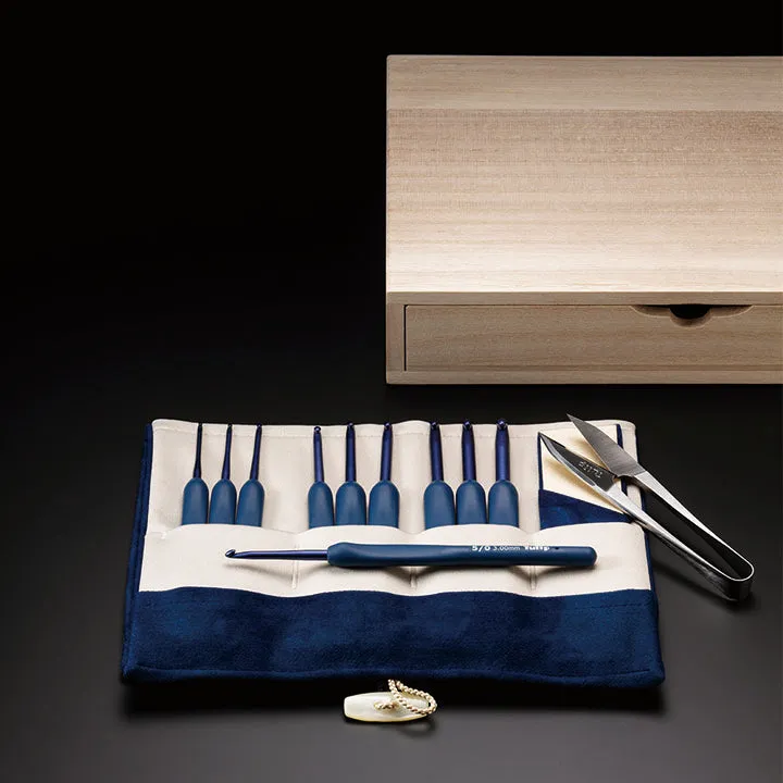 ETIMO JAPAN BLUE 和美 Wa Bi Crochet Hook Set Limited Edition